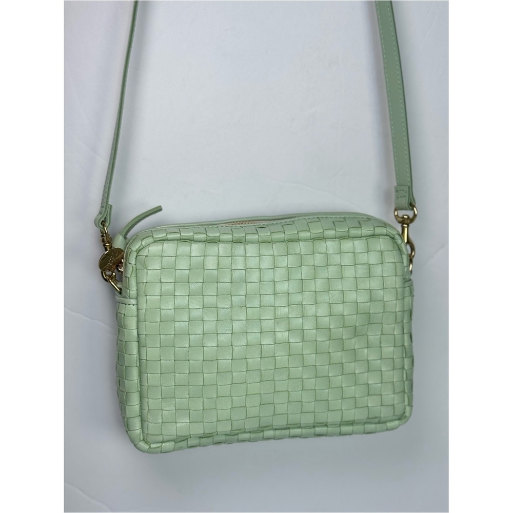 ⛱️🔥Clare V. - Mint Green Woven Leather Midi Sac Crossbody - OS - Picture 4 of 9